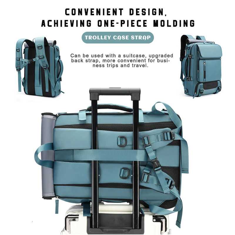 Travel backpack for women large capacity ultra lightweight multifunctional luggage bag hand-held crossbody travel backpack 241206