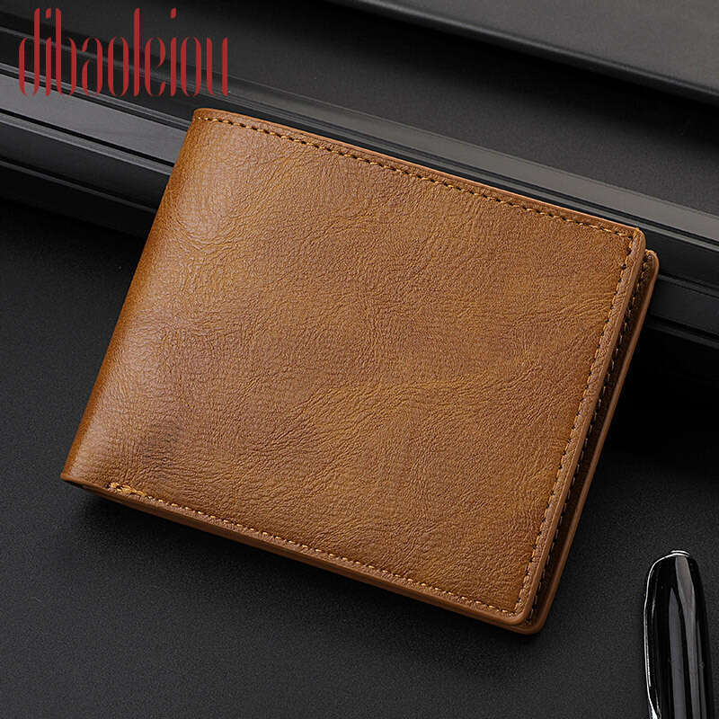 Wholesale Of Horizontal Short Men's Student Vintage Wallets, Fashionable And Classic Quality