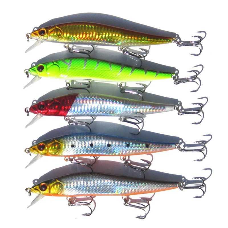 Goture 5Pieces/lot Fishing Lure Floating Minnow/Wobbr With 3 pcs VMC Treb Hooks 14cm/23.2g (5.51in/0.82oz) Diving Depth 2MXJ241128