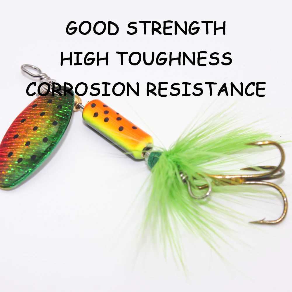 3.5g Spinner Baits Metal Sequin Feather Spoons Fishing Lure Spinneait Trout Lures Fishing LuresXJ241128