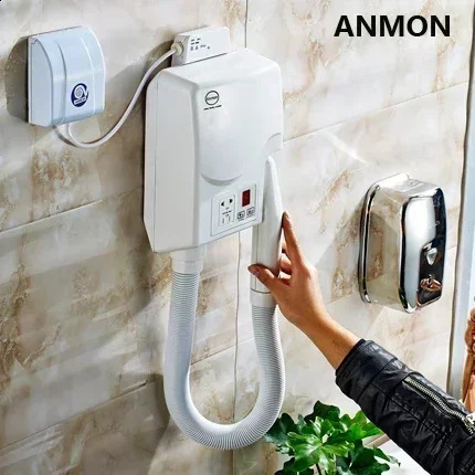 Wallmounted Professional Highpower el Home Bathroom Toilet Hair Dryer 220V 241205