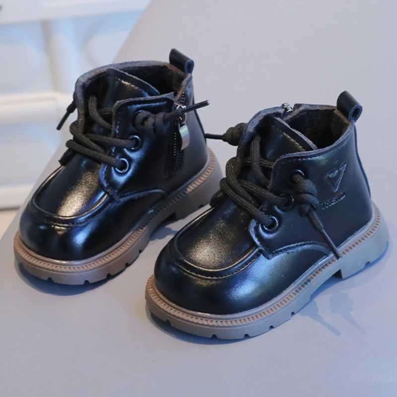 Winter Kids Shoes Fashion Children Snow Boots Plus Velvet Warm Toddler Baby Boot Boys Girls Outdoor Non-slip Casual Cotton ShoesXJ241206