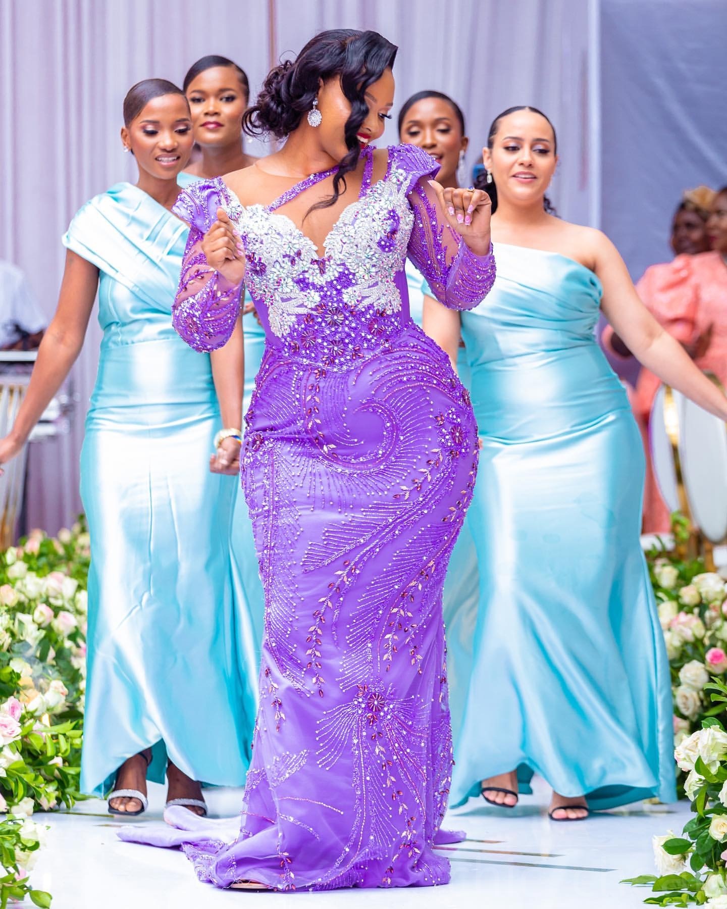 Lavender Mermaid Prom Dresses 2025 Lace Beaded Rhinestones Sheer Neck Evening Formal Party Second Birthday Engagement Gowns Plus Size Dress For Specia