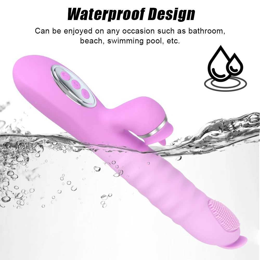 25cm Big Dildo Brush Vibrator For Women Clitoris Licks Vaginal Anal Plug Female Masturbator Sex Toys Erotic Products Magic WandXJ241206