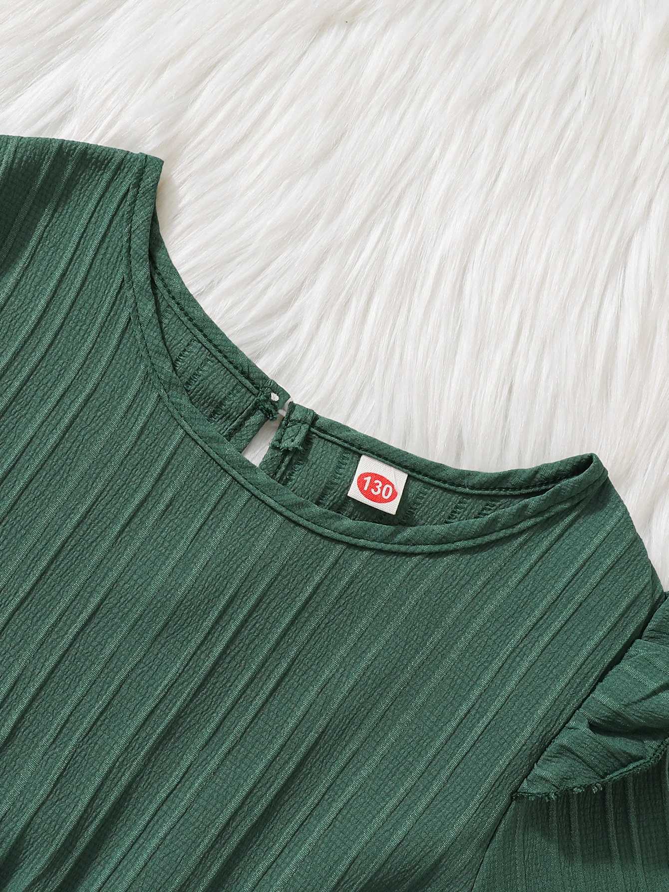 Girl Blossoms Graphic Long Sleeve A- line Dress For Elegant And Casual Look Kids Clothing GiftXJ241206