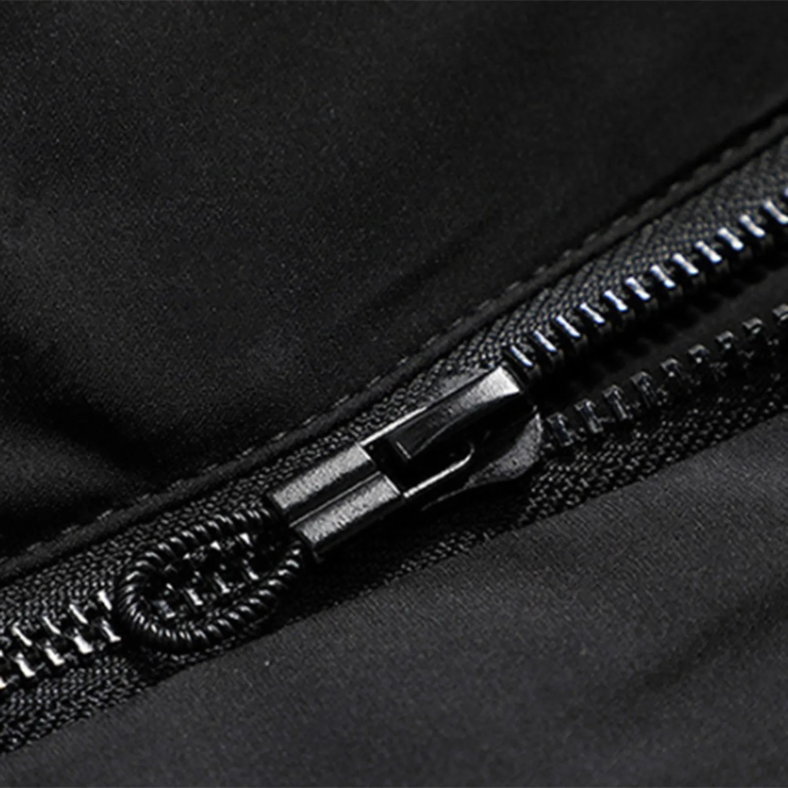 Mens Autumn and Winter Long Down Jacket Solid Color Zipper Pockets Parkas Thicker Warm Casual Cotton Padded Hooded 241205