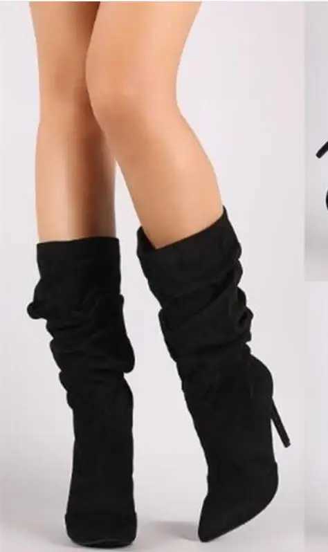 High Quality New Warm Boots Thick H Simple Thick H Autumn Winter Boots Knee High H T241206