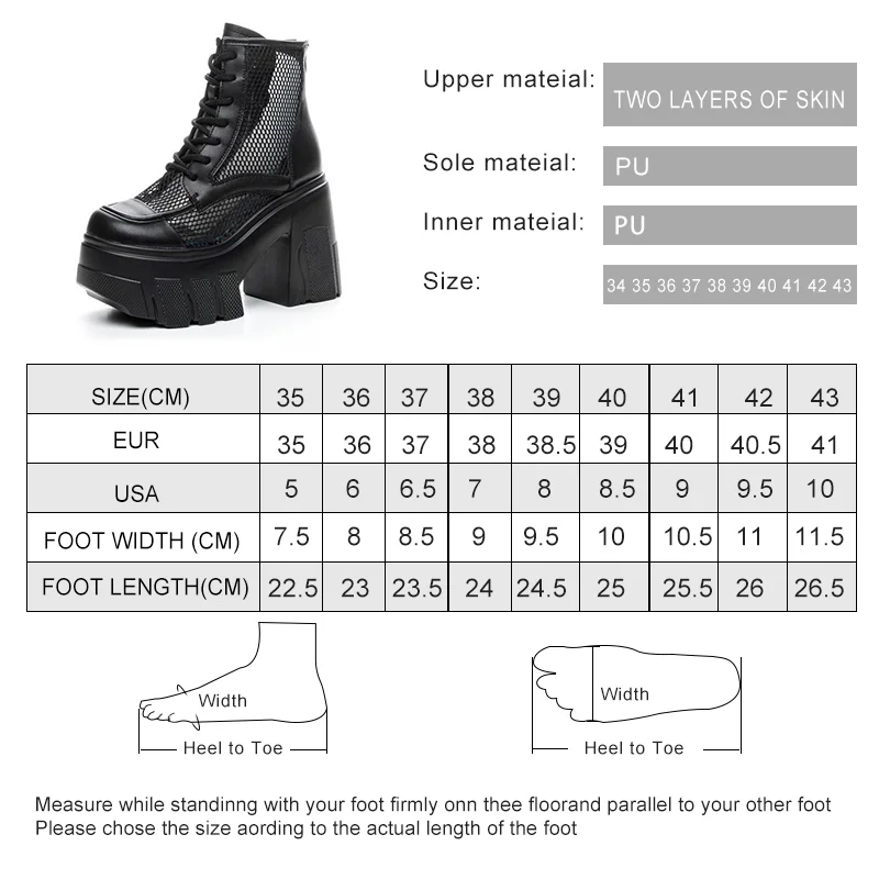 AIYUQI Summer Boots Female Genuine Leather Mesh Women Shoes Boots 11cm Height Platform High Heel Cool Boots Women