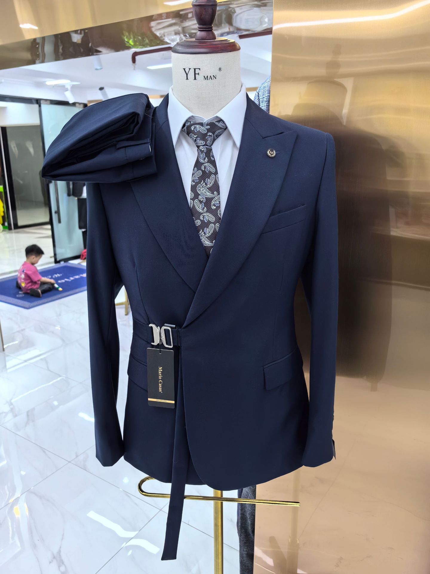 L0881Foreign trade men's handsome wedding casual host suit 2 piece suit