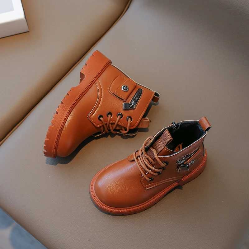 Childrens Fashion Boots Four Seasons Non-slip Boys Girls Little Yellow Boots 1-18 Years Old Kid Baby Single Shoes Short BootsXJ241206