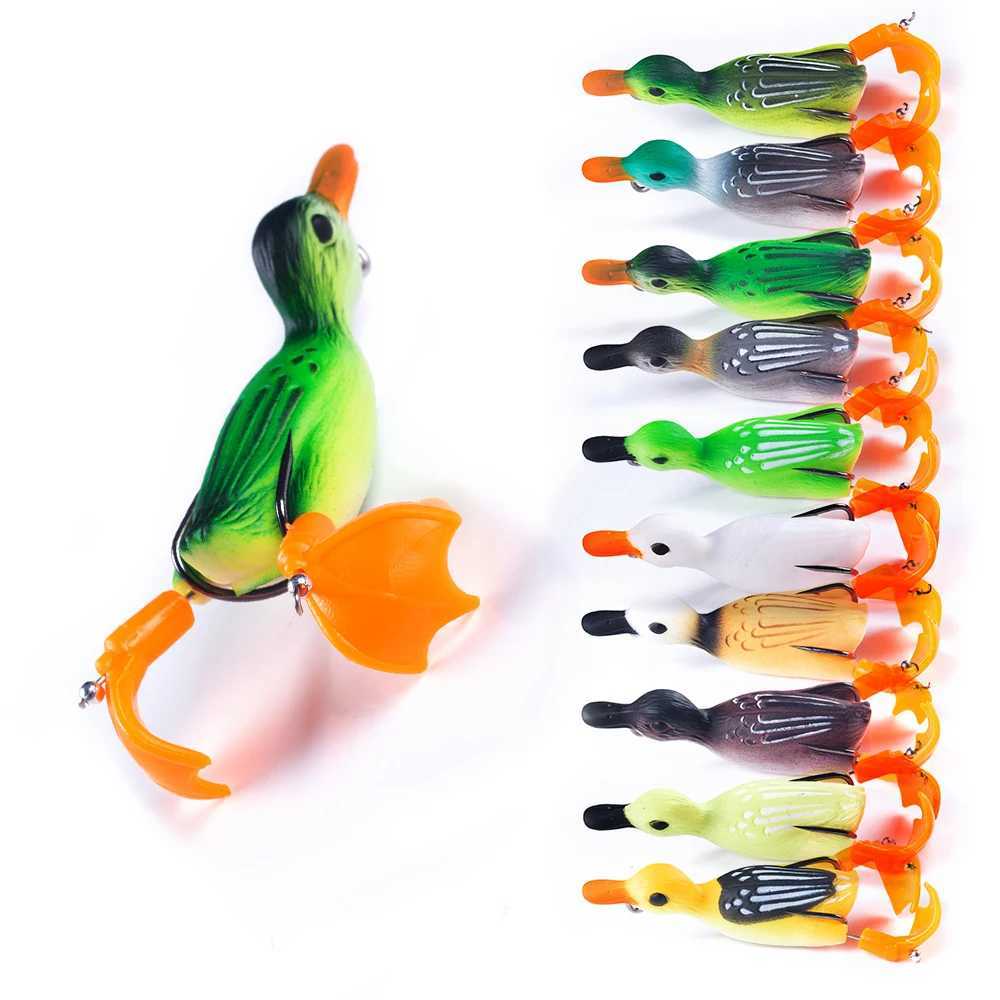 11.2g 8.5cm duck Fishing Lure Ducking Fishing Frog Lure Artificial Bait Duckling 3D Eyes Fishing Baits Bass Carp Pike FishingXJ241128