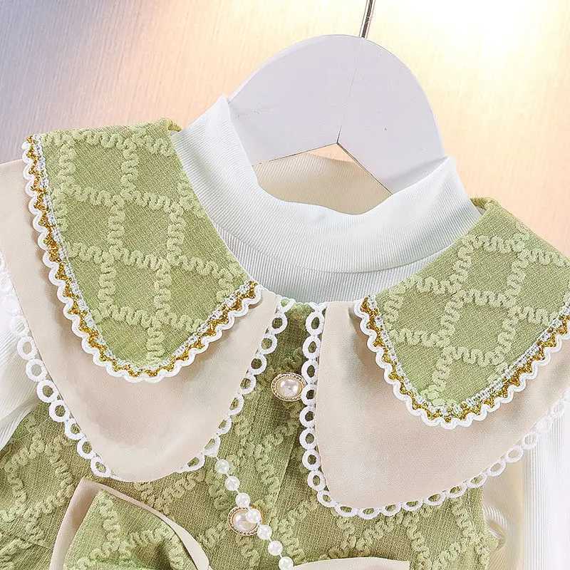 Baby Girls Dress Spring and Autumn New Little Girls Autumn Long sleeved Dress Childrens Princess DressXJ241206