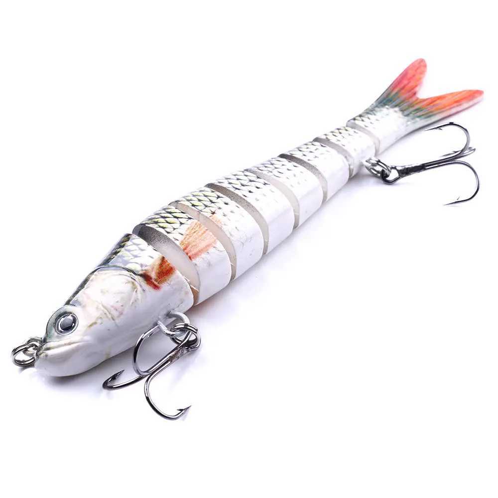 13.7cm 27g Sinking Wobbrs 8 Segments Fishing Lures Multi Jointed Swimbait Hard Bait Fishing Tack For Bass Isca CrankbaitXJ241128
