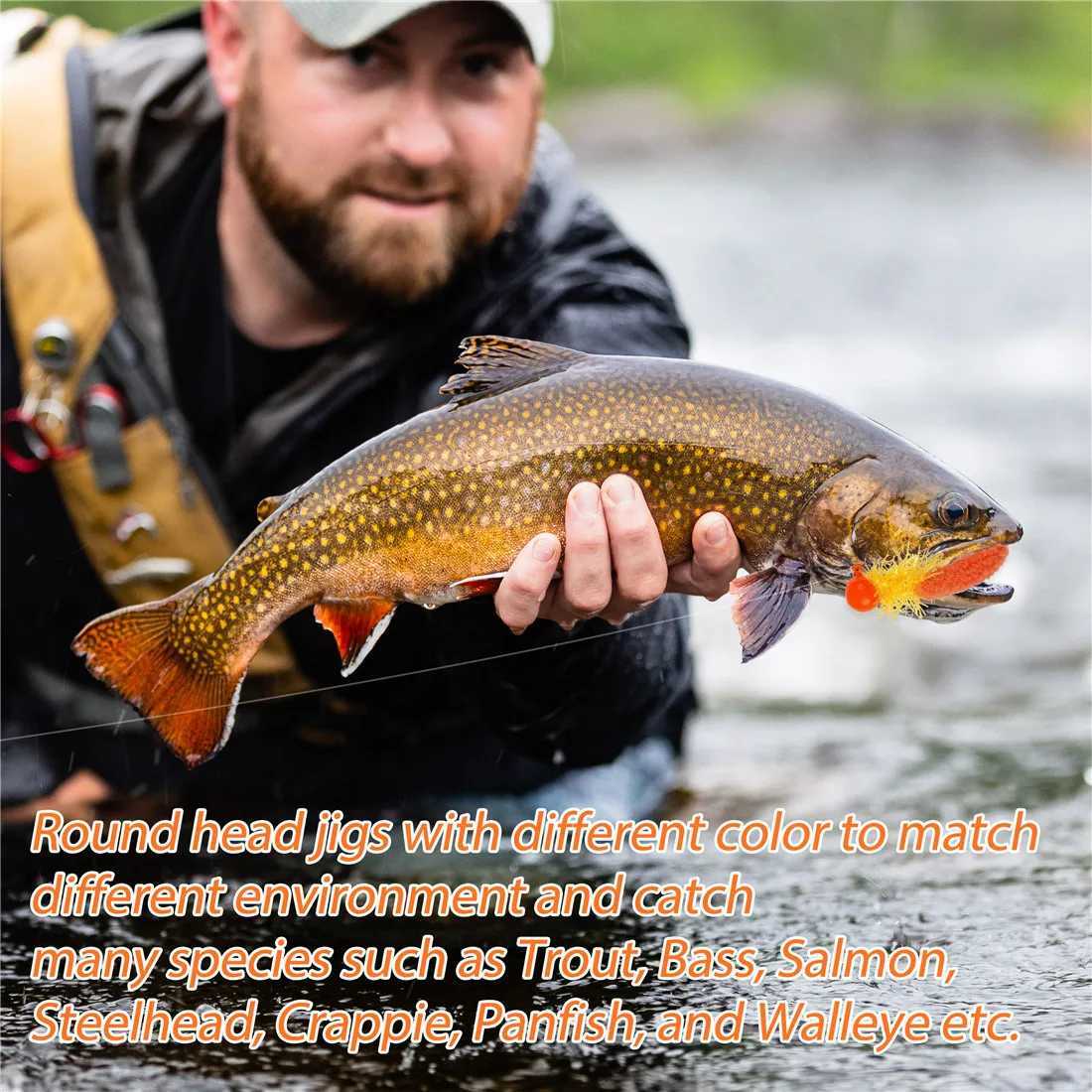 5Pcs Fishing Jig s with Soft Lure Tail Maggot Baits Bass Fishing Lure 3.5g Jig for Trout Crappie Jig FishingXJ241128