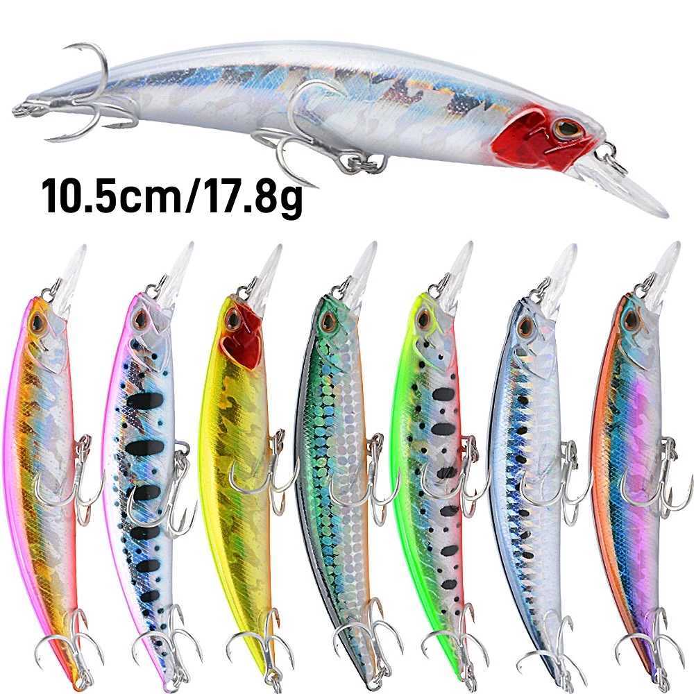 New Rease! 10.5cm/17.8g Japanese Sinking Minnow Fishing Lure for Long Distance Casting and Deep Sea Fly Fishing SwimbaitXJ241128