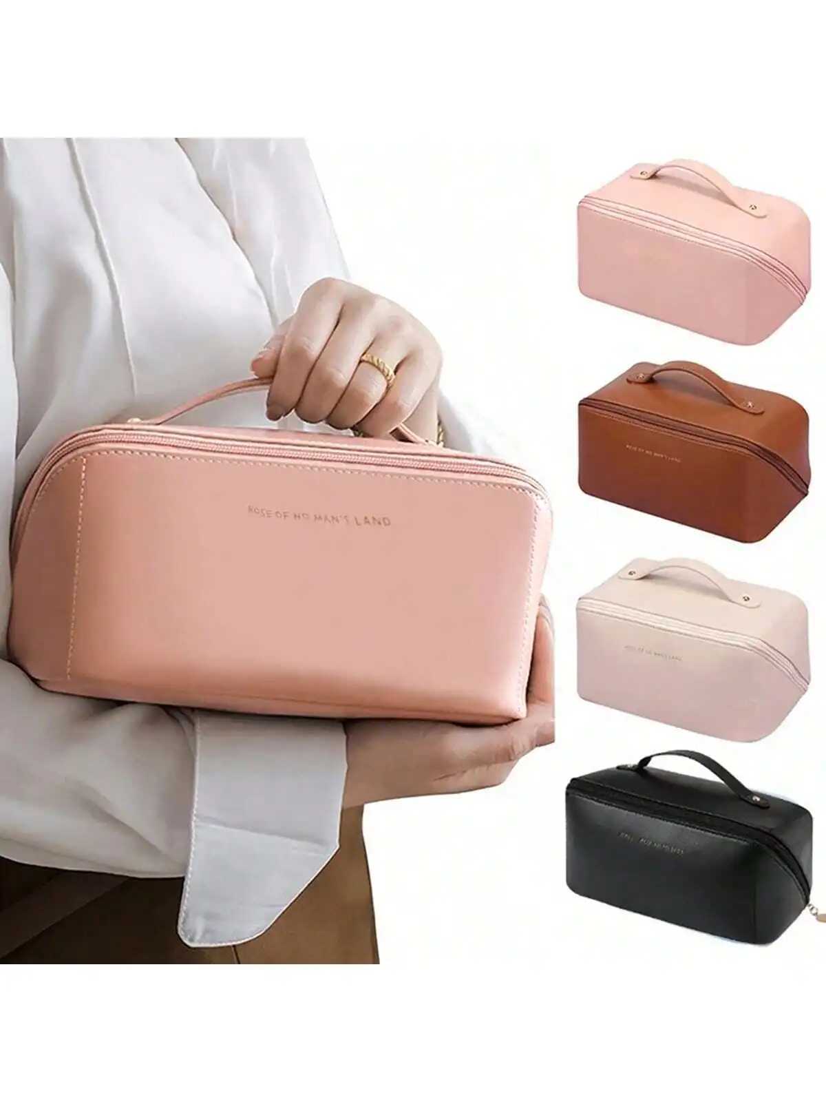 New Shell Cosmetic Bag High-looking PU Handbag Large Capacity Cosmetic Storage Bag Portable Toiletry Bag WholesaleXJ241206