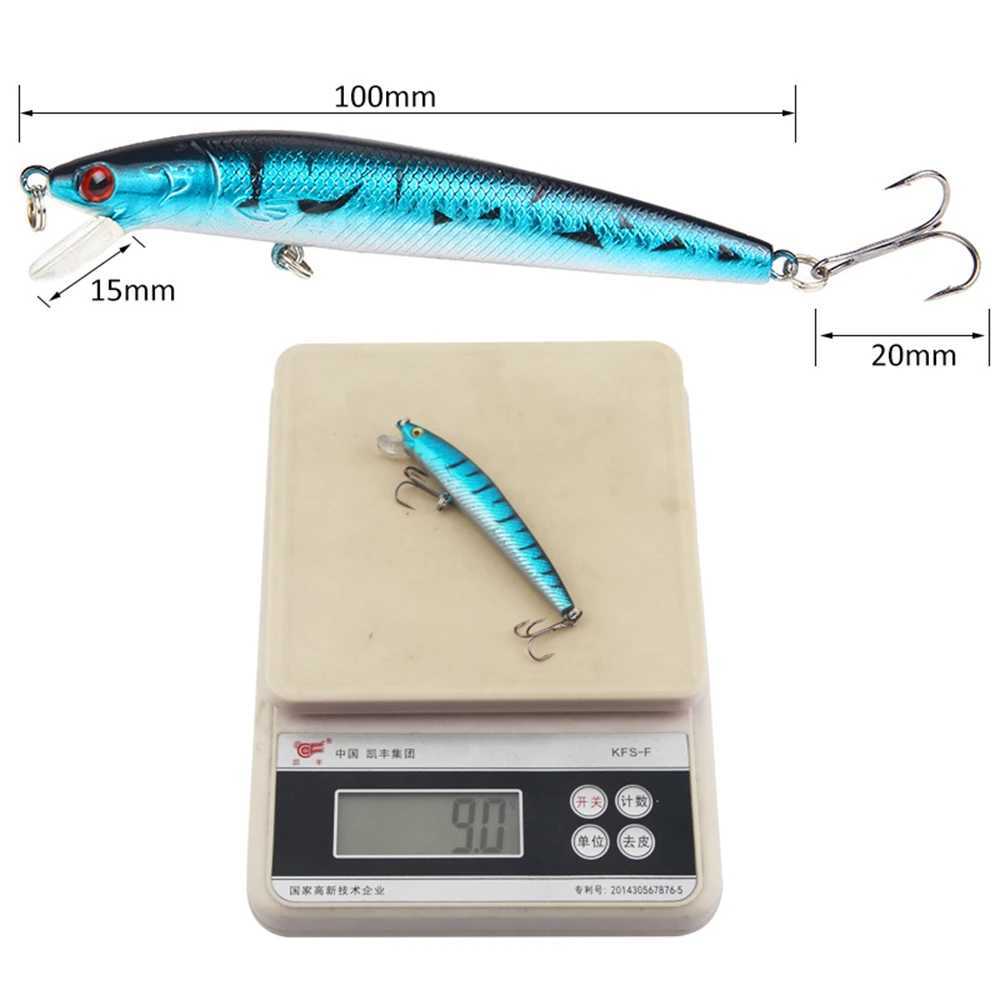 1Pcs Japanese Minnow Fishing Lures Floating Hard Bait 95mm 7g Artificial Bait Wobbr Crankbait Carp Perch Pesca Fishing TackXJ241128