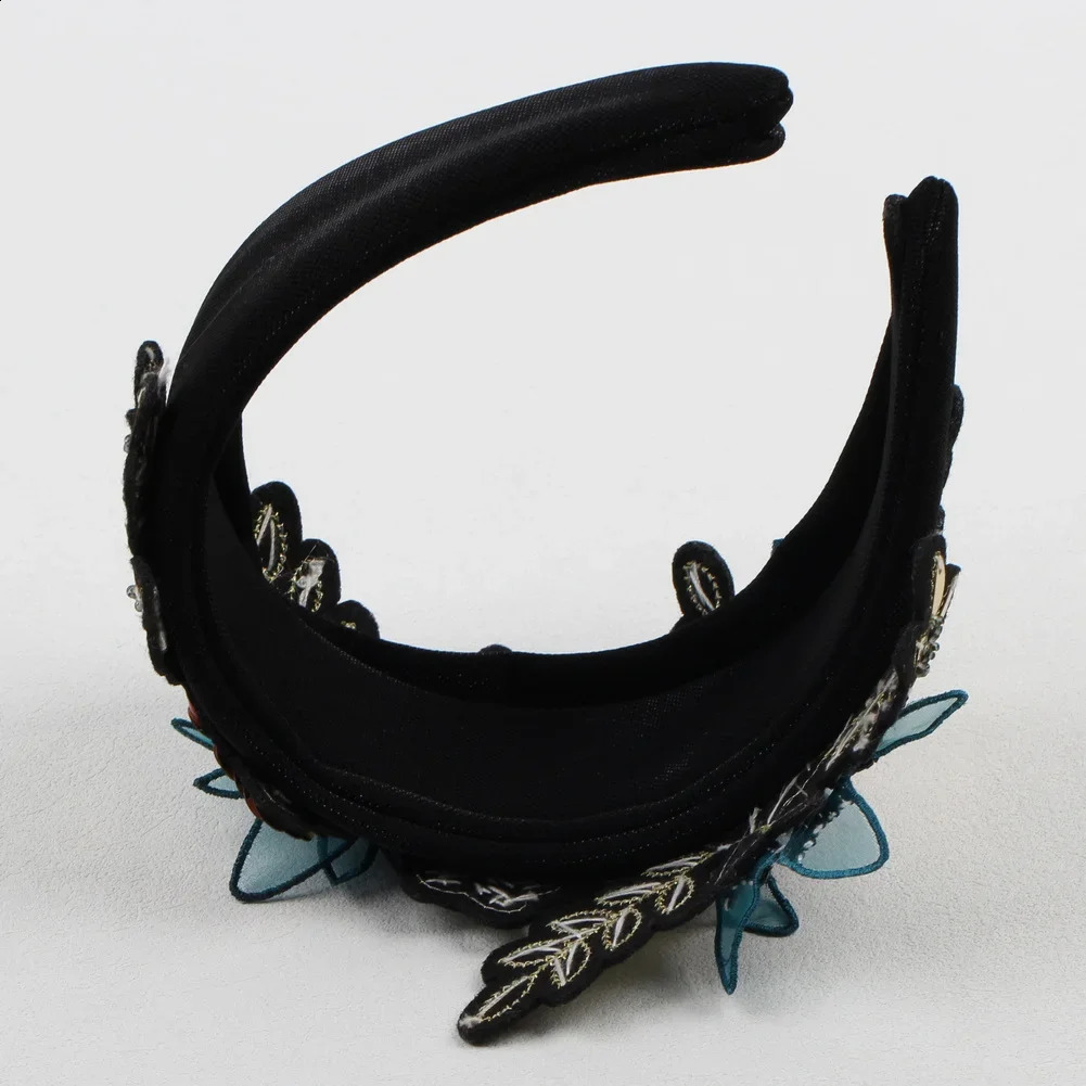 Dazhong sequins sparkling leaves Baroque womens party headbands handmade headbands fashionable hair accessories 241205