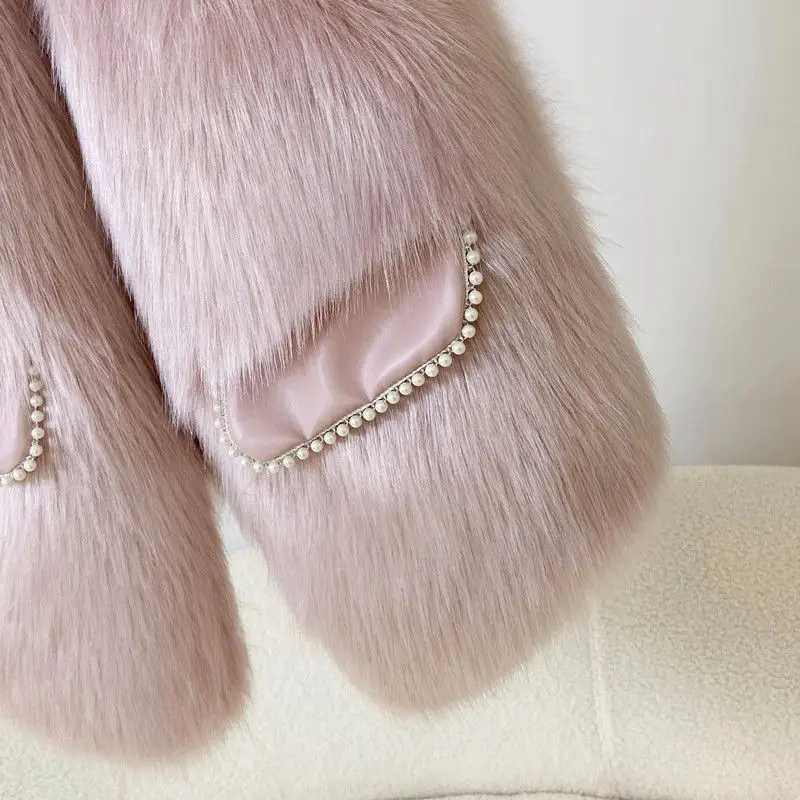Winter Faux Fur Coat for Women Autumn and Winter New Korean Gentle and Youthful Style Reducing Age Fur Vest Slimming EffectXJ241206