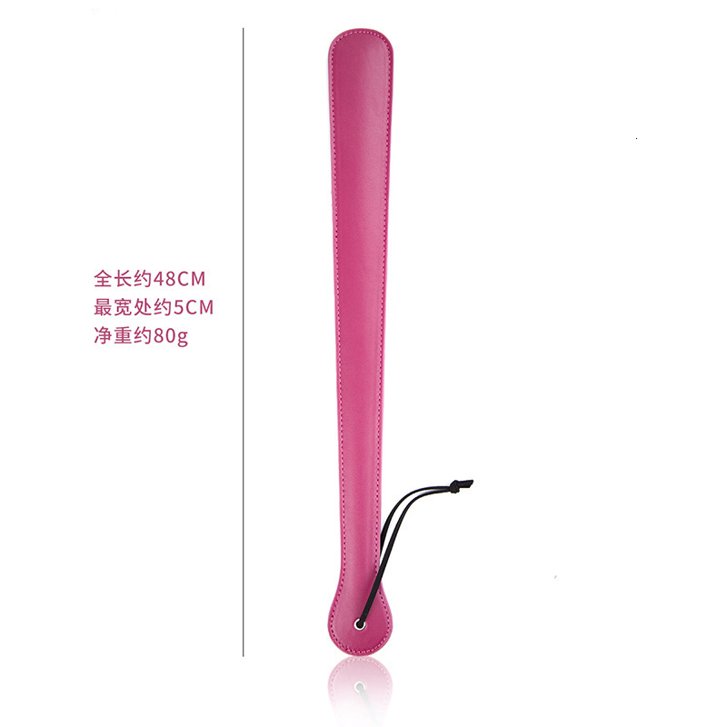 SM adult sex toys in rose red long strip leather, hand patting, men's and women's sex, spanking toys, in stock and dropshipping