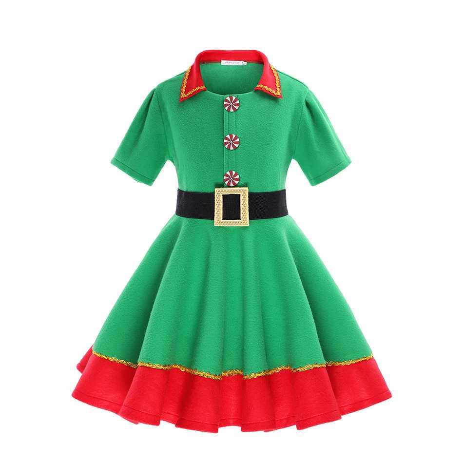 Girls Christmas Dress Hooded Long Sleeve Costume Festival Santa Clause Kids New Year Clothing Fancy Dress Xmas Par CostumeXJ241206