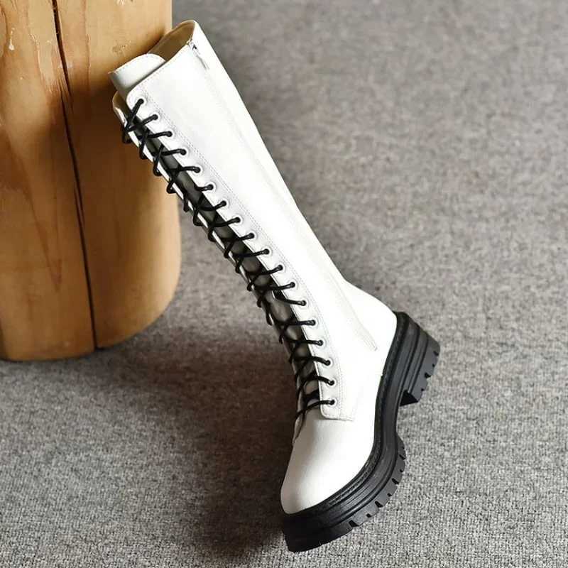 High Quality Wens Thigh High Boots Black Fi Black Punk Goth Sexy Wan Platform Boots Motorcycle Boots Wen H Shoes Big Size 43 T241206