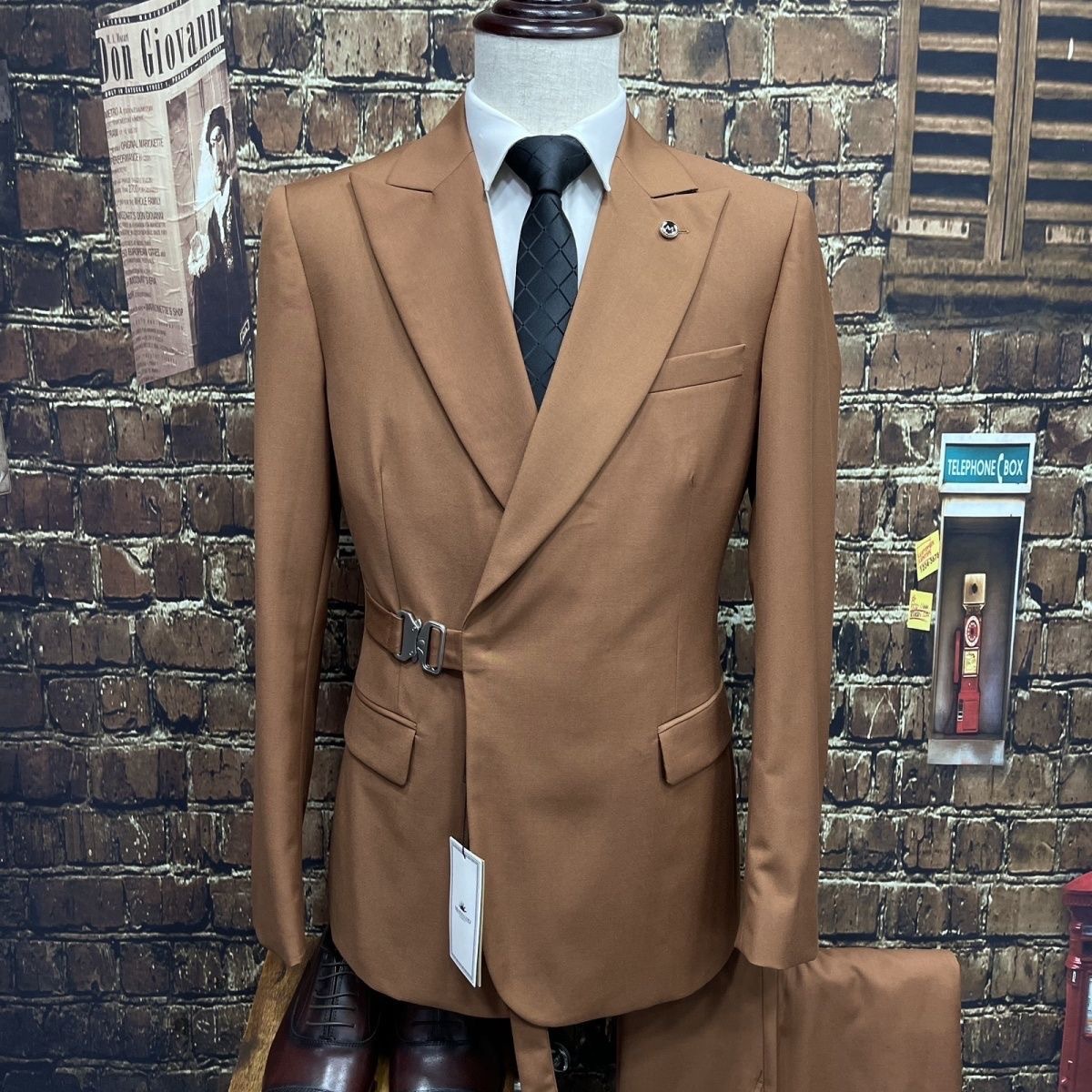 L0881Foreign trade men's handsome wedding casual host suit 2 piece suit
