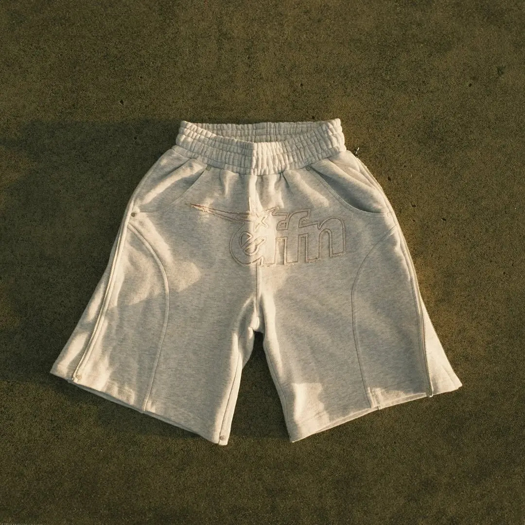 Y2K Trendy High Street Gothic Fashion Letter Printed Hooded Sweatshirt Sports Shorts Loose Academy Casual Grunge Couple Set 241203