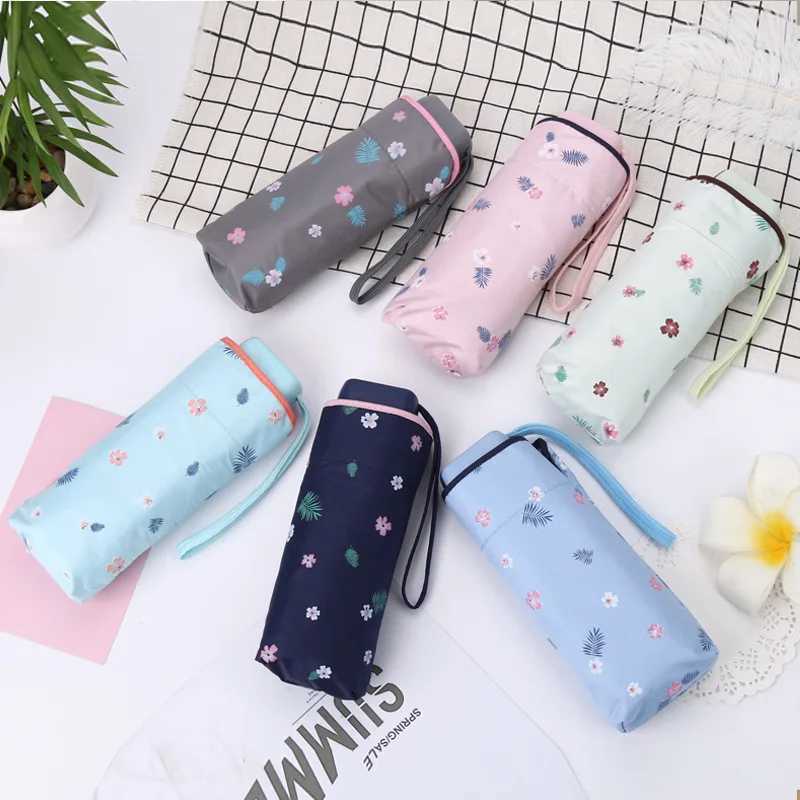 New Arrival Mini warm pocket small umbrella UV resistant sun umbrella rainproof lightweight folding portable umbrella suitable for boys and girls Z241