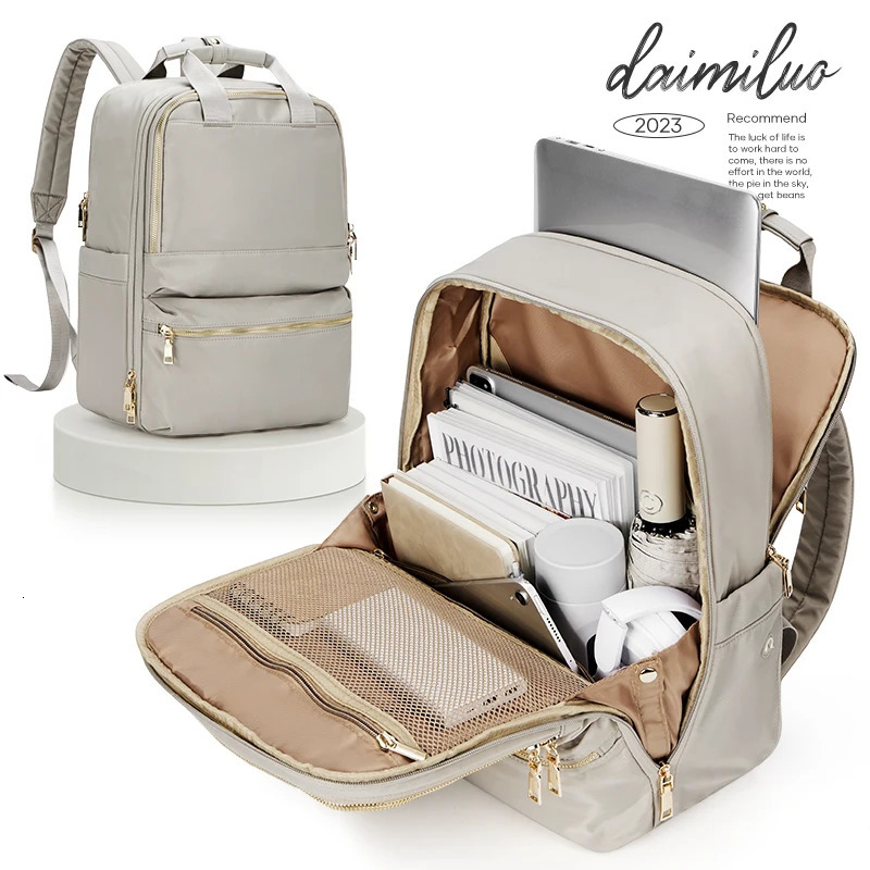 Backpack for Women Large Capacity College Laptop Backpacks Work Elegant Handbags Men Flight Cabin Travel Backpack 241206