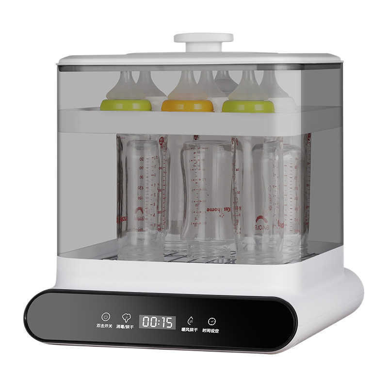 Bottle Warmers Sterilizers Bottle sterilizer with drying 2in1 steam sterilization for baby warm milk and warm milk specialized disinfection cabinet sm