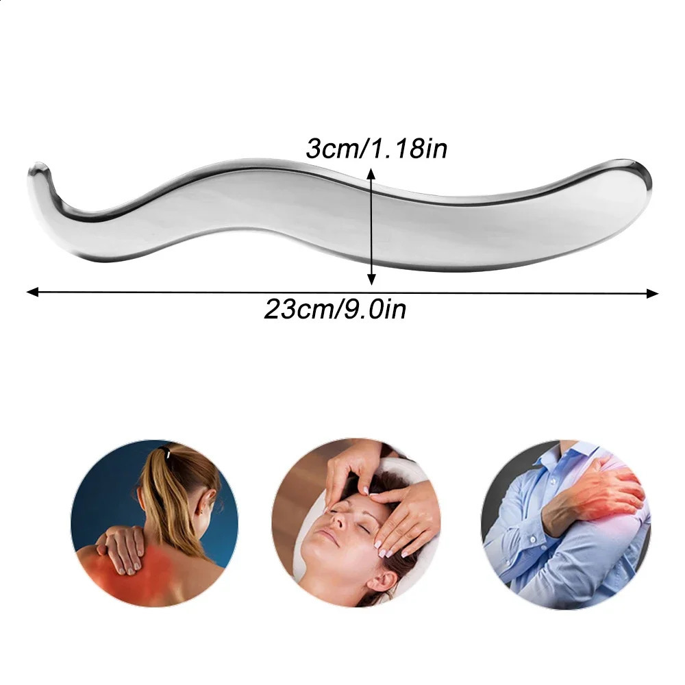 Stainless Steel Gua Sha Massage Machine Muscle Scraper Metal Scraper Tool Body Deep Tissue Relaxation Massage Body Shape 241206