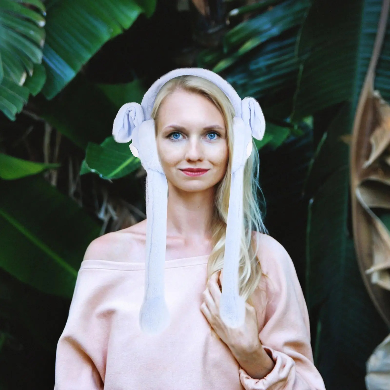 1 piece of winter warm earmuffs fun antifreeze earmuffs for children blue outdoor sports such as skiing and hiking 241205