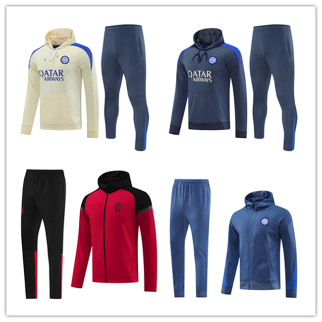 Hoodie jacket 2425 Inter 25 MilanS track suitadult boys city training suit ODEGAARD THOMAS TIERNEY 23 24 Transport Men Kids kit sportswear Hotspu SpursS
