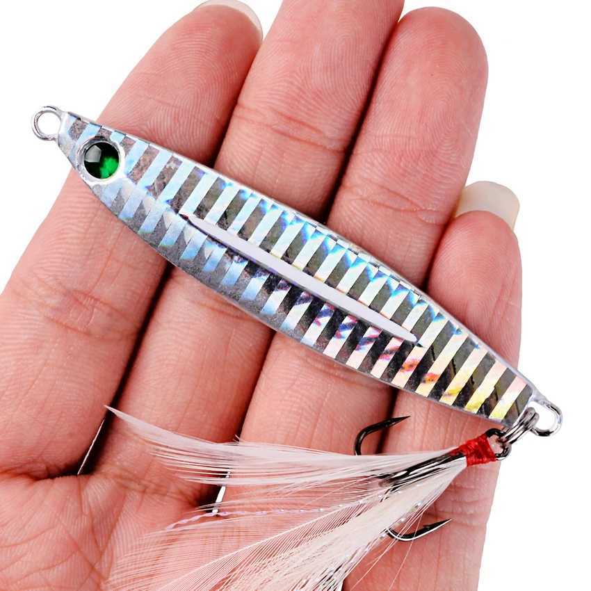 1pc Metal Spinner Cast Jig Spoon Fishing Lure 7-40g Sinking Hard Artificial Bait Fish Wobbr Carp Pike Sea Fishing Lures TackXJ241128