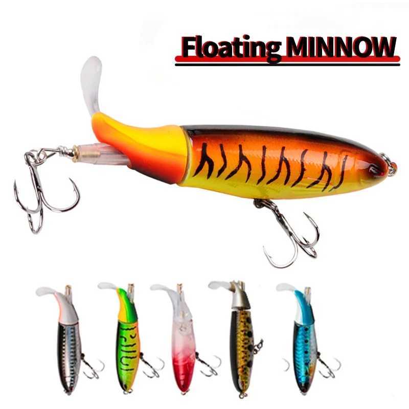 Whopper Plopper Popper Propelr Topwater Fishing Lures 13g Artificial Bait Hard Crankbait Wobbrs Rotating Tail Fishing TackXJ241128
