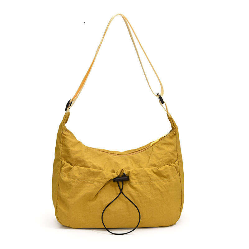 High Appearance Women's Trendy Sports Workwear Style Lightweight Waterproof Nylon Outdoor Cloth Bag, Large Capacity Shoulder Bag B4