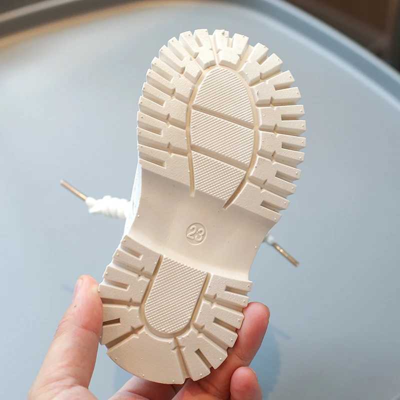 Childrens Fashion Boots Black Low Lightweight Boys Girls Toddler Shoes 0-8 Years Old Soft Bottom Non-slip Kids Baby Boots ShoesXJ241206