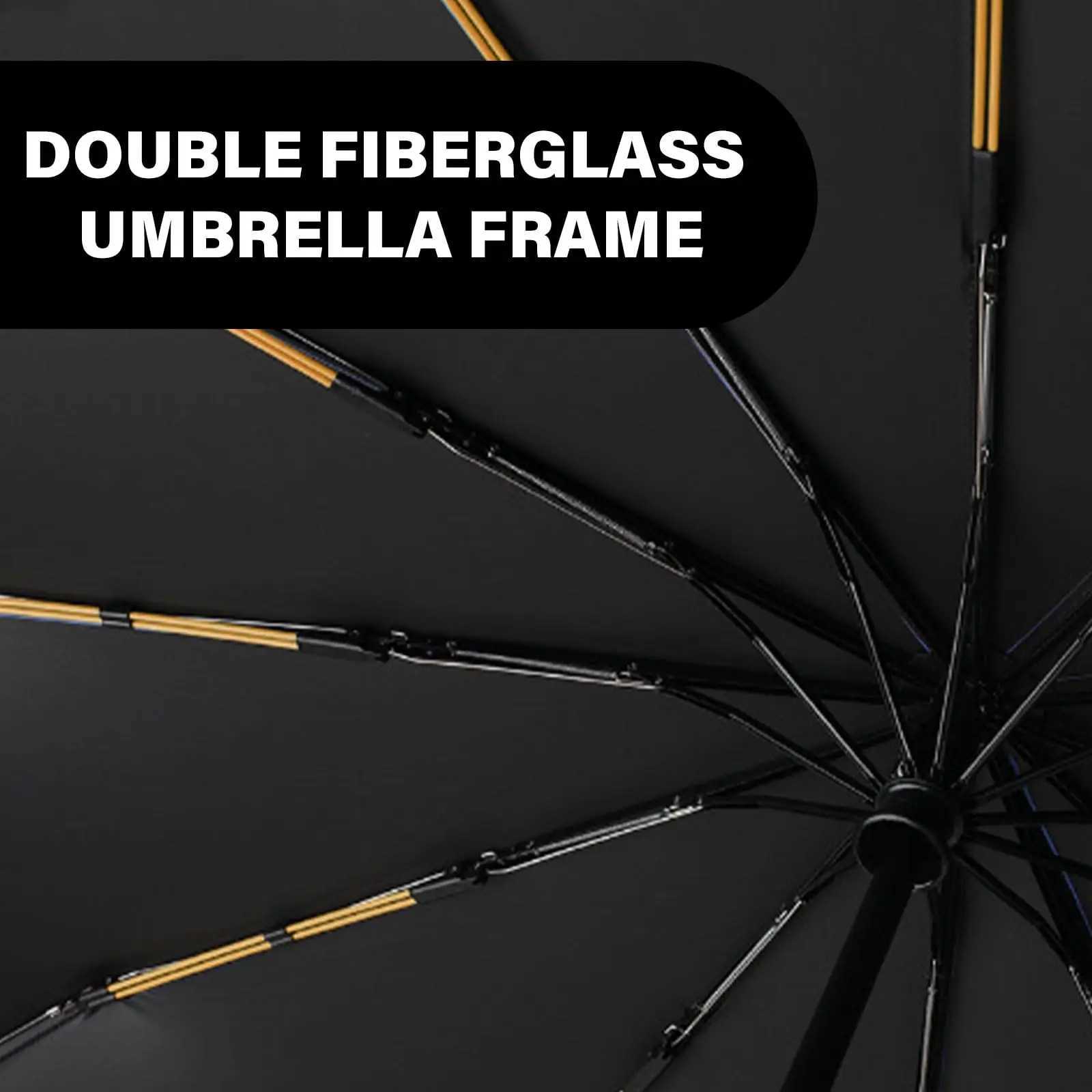 24 bone automatic folding umbrella Windproof sunshade Umbrella Mens and womens Luxury Business Umbrella Sunshade zwq H260318 - view 5
