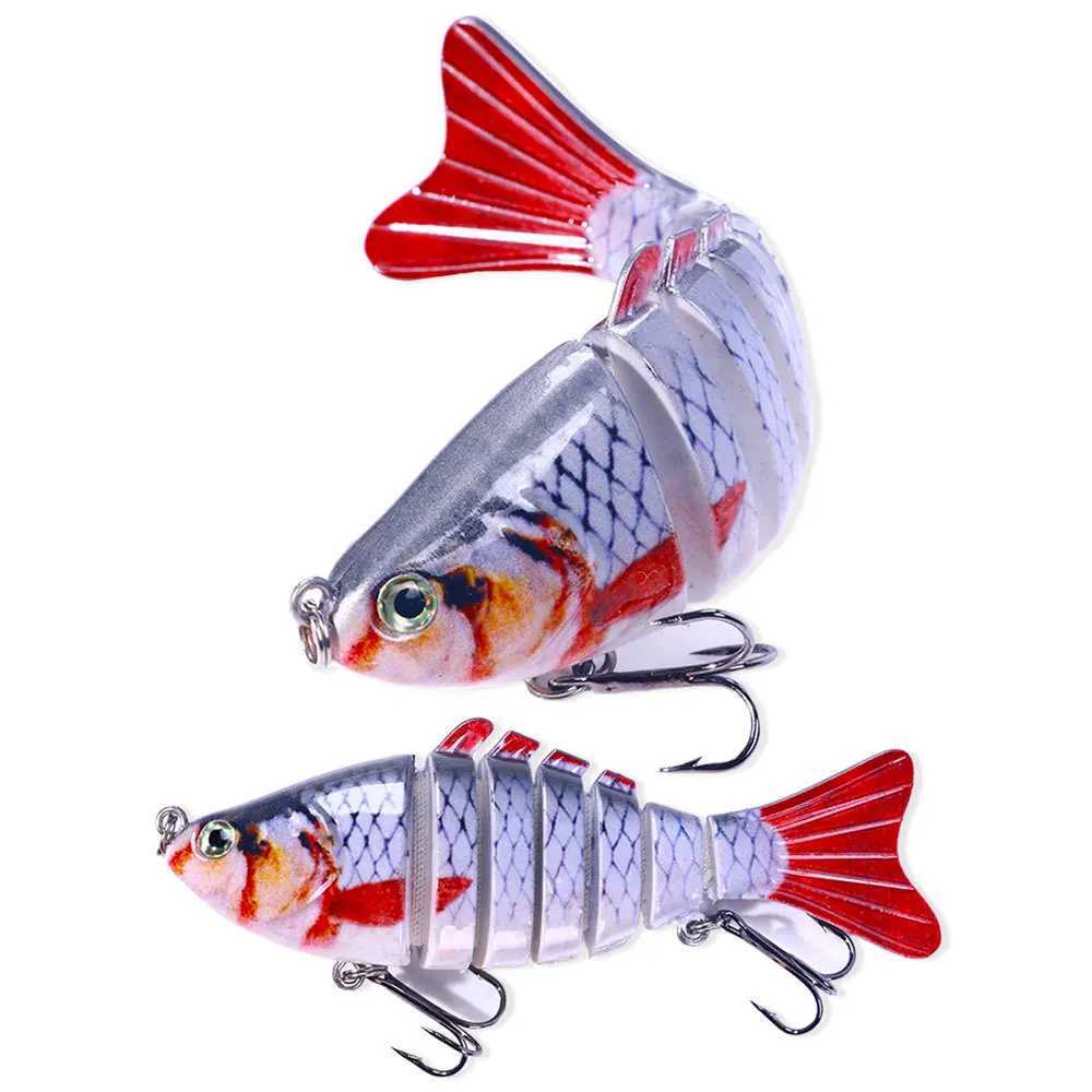 10cm 15.2g Wobbrs Pike Fishing Lures Artificial Multi Jointed Sections Artificial Hard Bait Trolling Pike Carp Fishing ToolsXJ241128