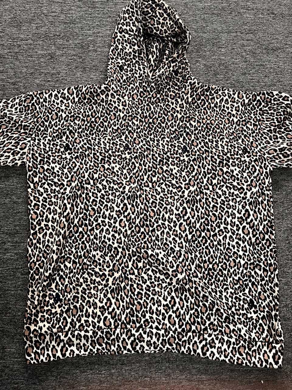 Men's Tracksuits Leopard Digital Print Hoodie With Loose Zipper Cardigan And Sweatshirt