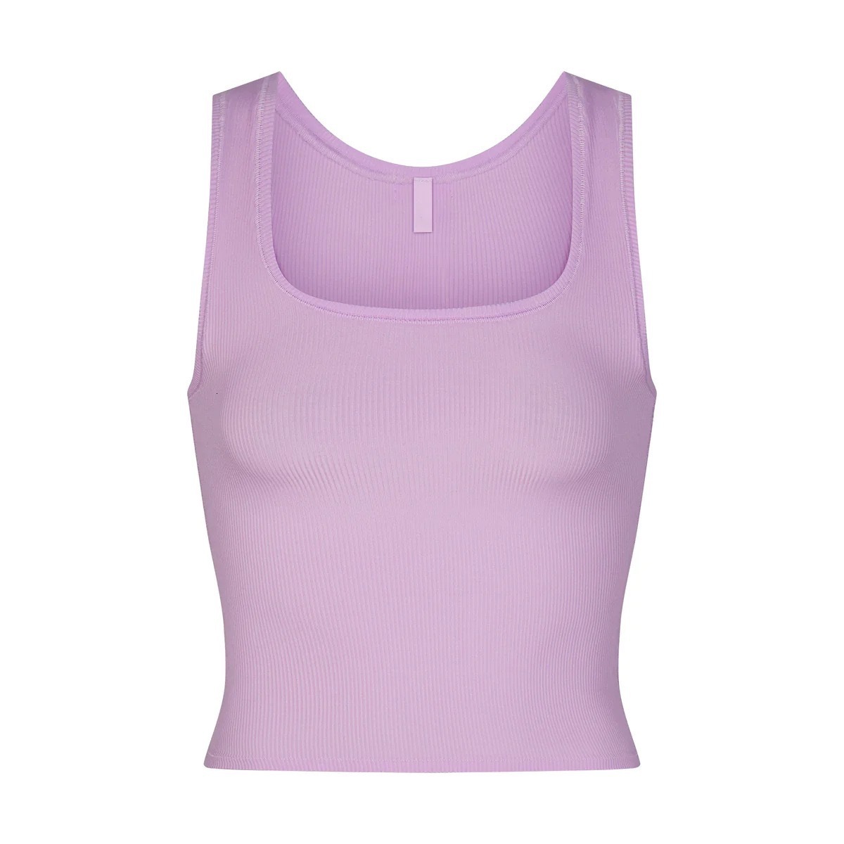 Kim Solid Color Casual Square Collar Small Halter Vest Women Wear Sports Short Top With A Base