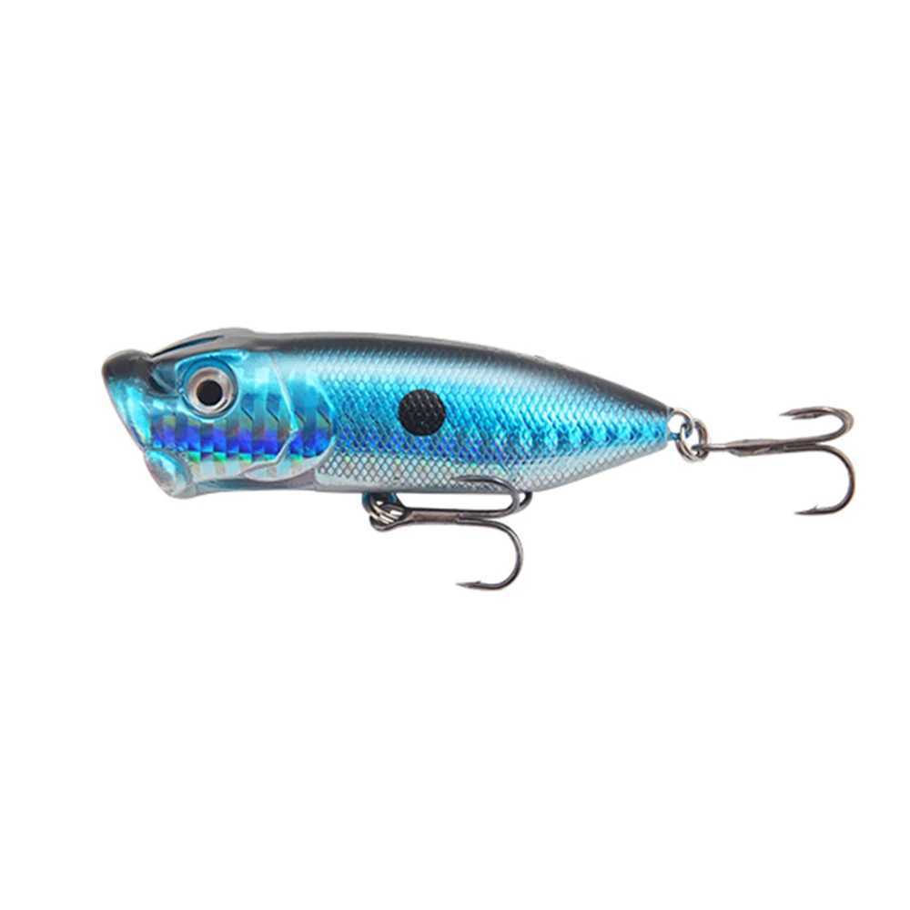 Fishing Lure 6.5cm/11.8g Topwater Popper Bait 6 Color Hard Artificial Wobbr Plastic Tack with 2/0# Hooks Cast SpinningXJ241128