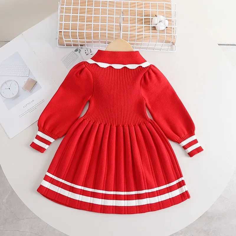 Girls Fall Casual Princess Dress Children Toddler Fashion Flower Clothes Baby Girl Cute Cotton Long Sleeve DressesXJ241206