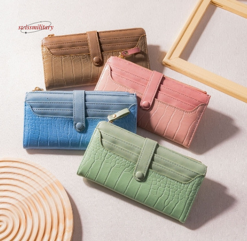 New Korean version women's wallet, long and fashionable handbag with crocodile pattern zipper buckle, creative light luxury wallet for women#11 s