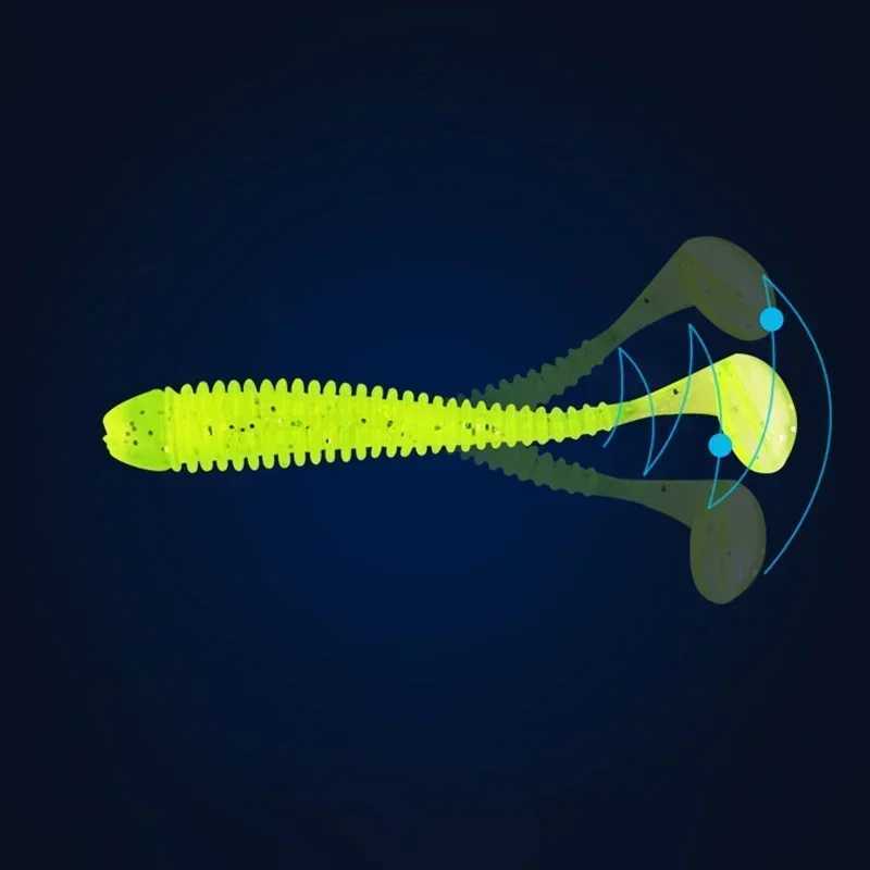 10pcs/Lot Soft Lures Silicone Worms Baits 4.5cm 6cm 7cm Jigging Wobbrs Fishing Lures Artificial Swimbaits For Bass Carp TackXJ241128