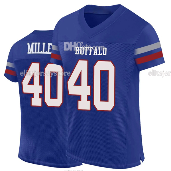 17 Josh Allen 2024 25 Football Jersey Royal Von Miller Dawson Knox Cole Beasley Khalil Shakir Matt Milano Araiza Kaiir Elam Micah Hyde Tyler Bass Tack