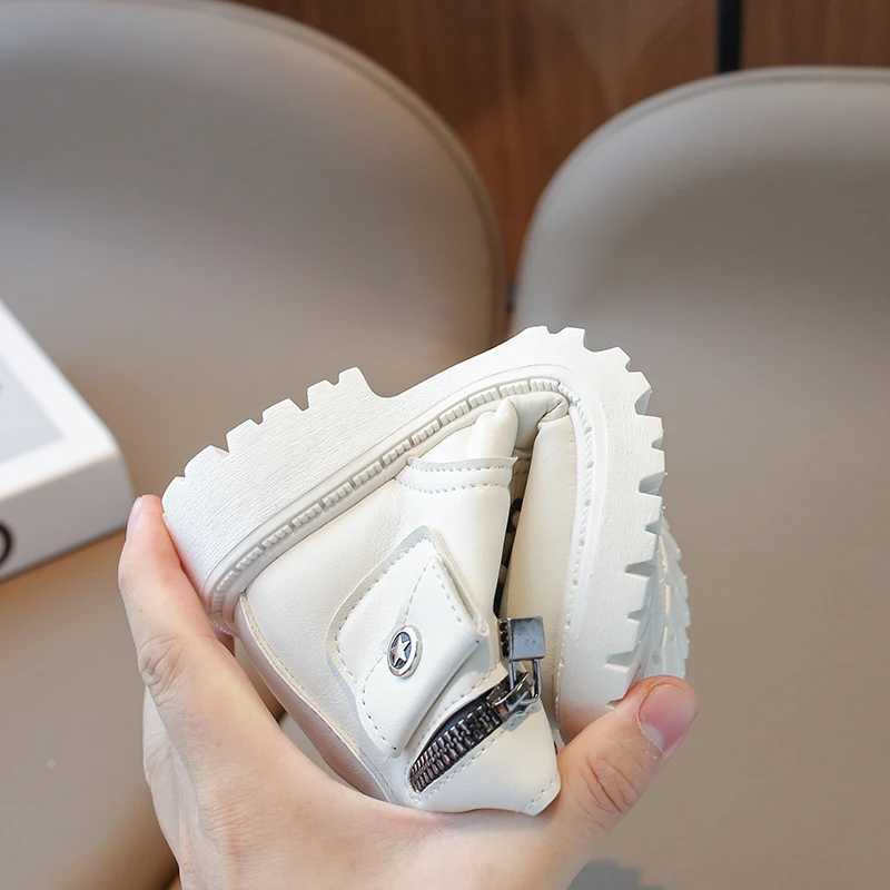 Childrens Fashion Boots Four Seasons Non-slip Boys Girls Little Yellow Boots 1-18 Years Old Kid Baby Single Shoes Short BootsXJ241206