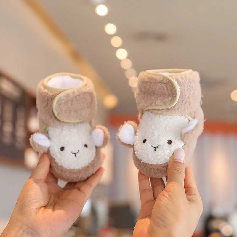 Newborn Baby Autumn Winter Boots Baby Girl Boys Winter Warm Shoes Apricot Fashion Toddler First Walkers Kid Shoes 0-18MXJ241206