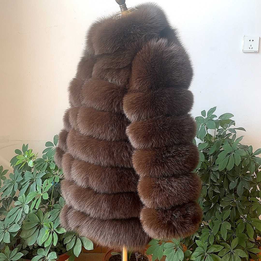 100% New Fast Shipping New Fashion Women Fashion Real Natural Fur Long Coat true fur coat and stylish natural fur jackeXJ241206